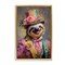 Stupell Industries Victorian Sloth Portrait Floating Frame, design by Wumples